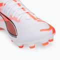 Pánské kopačky PUMA Ultra 5 Match+ FG/AG puma white/puma black/glowing red 7