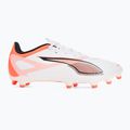 Kopačky  PUMA Ultra 5 Play FG/AG puma white/puma black/glowing red 2