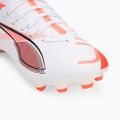 Dětské kopačky PUMA Ultra 5 Match FG/AG Jr puma white/puma black/glowing red 7