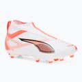 Dětské kopačky PUMA Ultra 5 Match+ LL FG/AG Jr puma white/puma black/glowing red