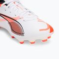 Dětské kopačky PUMA Ultra 5 Play FG/AG Jr puma white/puma black/glowing red 7