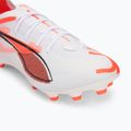 Dětské kopačky PUMA Ultra 5 Pro FG/AG Jr puma white/puma black/glowing red 7