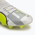 Pánské kopačky PUMA King Ultimate Forever FG/AG feather gray/electric lime/puma white/flat light gray 7