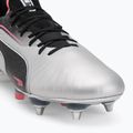 Pánské kopačky PUMA King Ultimate MxSG puma silver/puma black/sun struck/puma white 7