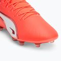 Pánské kopačky PUMA King Match FG/AG glowing red/puma white/red fire 7