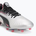 Pánské kopačky PUMA King Ultimate FG/AG puma silver/puma black/sun struck/puma white 7