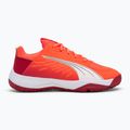 Dětské boty na házenou PUMA Accelerate Jr glowing red/white/dark crimson/black 2