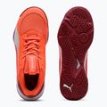 Dětské boty na házenou PUMA Accelerate Jr glowing red/white/dark crimson/black 10