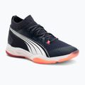 Pánské házenkářské boty PUMA Eliminate Nitro SQD parisian night / puma white / glowing red