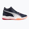 Pánské házenkářské boty PUMA Eliminate Nitro SQD parisian night / puma white / glowing red 2