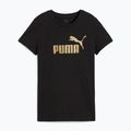 Dámské tričko PUMA ESS Metallic No. 1 Logo Tee puma black/metallic gold