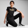 Dámské tričko PUMA ESS Metallic No. 1 Logo Tee puma black/metallic gold 3