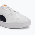 Juniorské boty  PUMA Rickie Jr puma white/new navy/dark poppy 7