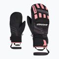 Dětské lyžařské rukavice ZIENER Luron Aquashield PR Mitten black/pink vani