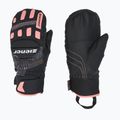 Dětské lyžařské rukavice ZIENER Luron Aquashield PR Mitten black/pink vani