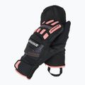 Dětské lyžařské rukavice ZIENER Luron Aquashield PR Mitten black/pink vani