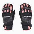 Dětské lyžařské rukavice ZIENER Luron Aquashield PR Mitten black/pink vani 3