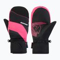 Dětské lyžařské rukavice ZIENER Luuki-Z Aquashield black/pop pink