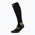 Dámské kompresní ponožky CEP Run Tall 5.0 black/lime 2