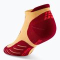 Dámské kompresní ponožky CEP Run No Show 5.0 marigold/burgundy 3