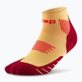 Dámské kompresní ponožky CEP Run Low Cut 5.0 marigold/burgundy 2
