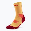 Dámské kompresní ponožky CEP Run Mid Cut 5.0 marigold/burgundy 2