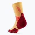 Dámské kompresní ponožky CEP Run Mid Cut 5.0 marigold/burgundy 3
