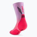 Dámské kompresní ponožky CEP Run Edt. Gradient Mid Cut Compression 5.0 pink/lilac fade 3