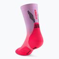 Pánské kompresní ponožky CEPRun Edt. Gradient Mid Cut Compression 5.0 pink/lilac fade 3