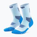 Pánské kompresní ponožky CEP Run Mid Cut 5.0 blue/ice