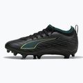 Dětské kopačky PUMA Ultra 6 Match FG/AG Jr puma black/fizzy light/green terrain 8