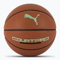 Basketbalový míč PUMA teamJAWS Court Pro Basketball leather brown/dark shadow velikost 7