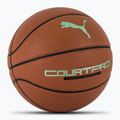Basketbalový míč PUMA teamJAWS Court Pro Basketball leather brown/dark shadow velikost 7 2