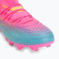 Dětské kopačky PUMA Future 9 Match FG/AG Jr poison pink/puma wht/sun stream/bright aqua/puma blk 7