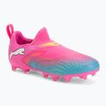 Dětské kopačky PUMA Future 9 Match LL FG/AG Jr poison pink/puma wht/sun stream/bright aqua/puma blk