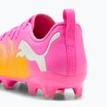 Dětské kopačky PUMA Future 9 Play FG/AG Jr poison pink/puma wht/sun stream/bright aqua/puma blk 4