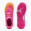 Dětské kopačky PUMA Future 9 Match TT + Mid Jr poison pink/puma wht/sun stream/bright aqua/puma blk 3