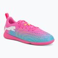 Dětské kopačky PUMA Future 9 Play IT Jr poison pink/puma wht/sun stream/bright aqua/puma blk