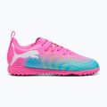 Dětské kopačky PUMA Future 9 Play TT poison pink/puma white/sun stream/bright aqua/puma black 3
