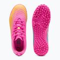 Dětské kopačky PUMA Future 9 Play TT poison pink/puma white/sun stream/bright aqua/puma black 5