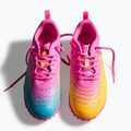 Dětské kopačky PUMA Future 9 Play TT poison pink/puma white/sun stream/bright aqua/puma black 6