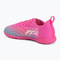 Dětské kopačky PUMA Future 9 Play TT poison pink/puma white/sun stream/bright aqua/puma black 3