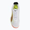 Boty na házenou PUMA Accelerate Turbo 4 Game On puma white/glowing red/ultra blue 5