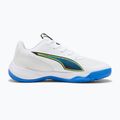 Dětské boty na házenou PUMA Accelerate 4 Game On Jr puma white/glowing red/ultra blue 9