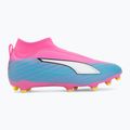 Dětské kopačky PUMA Ultra 6 Match+ LL FG/AG Jr poison pink/puma white/sun stream/bright aqua/puma black 2