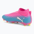Dětské kopačky PUMA Ultra 6 Match+ LL FG/AG Jr poison pink/puma white/sun stream/bright aqua/puma black 3