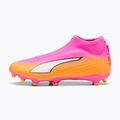 Dětské kopačky PUMA Ultra 6 Match+ LL FG/AG Jr poison pink/puma white/sun stream/bright aqua/puma black
