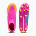 Dětské kopačky PUMA Ultra 6 Match+ LL FG/AG Jr poison pink/puma white/sun stream/bright aqua/puma black 4