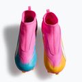 Dětské kopačky PUMA Ultra 6 Match+ LL FG/AG Jr poison pink/puma white/sun stream/bright aqua/puma black 5