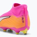 Dětské kopačky PUMA Ultra 6 Match+ LL FG/AG Jr poison pink/puma white/sun stream/bright aqua/puma black 6